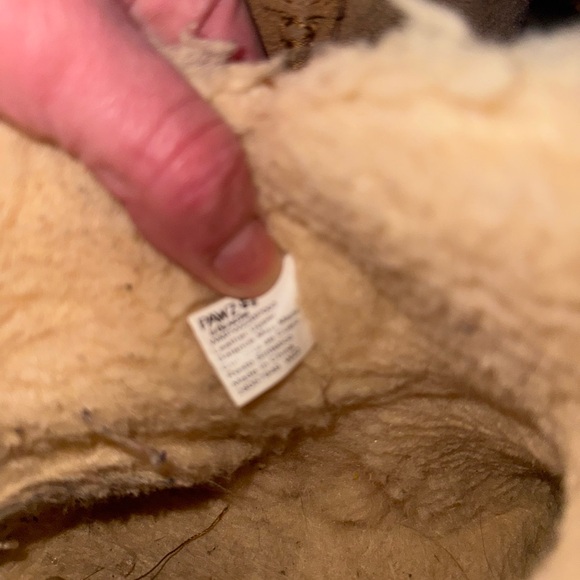 BearPaw Tan Ankle Boots with Ribbon Detail - Picture 3 of 4